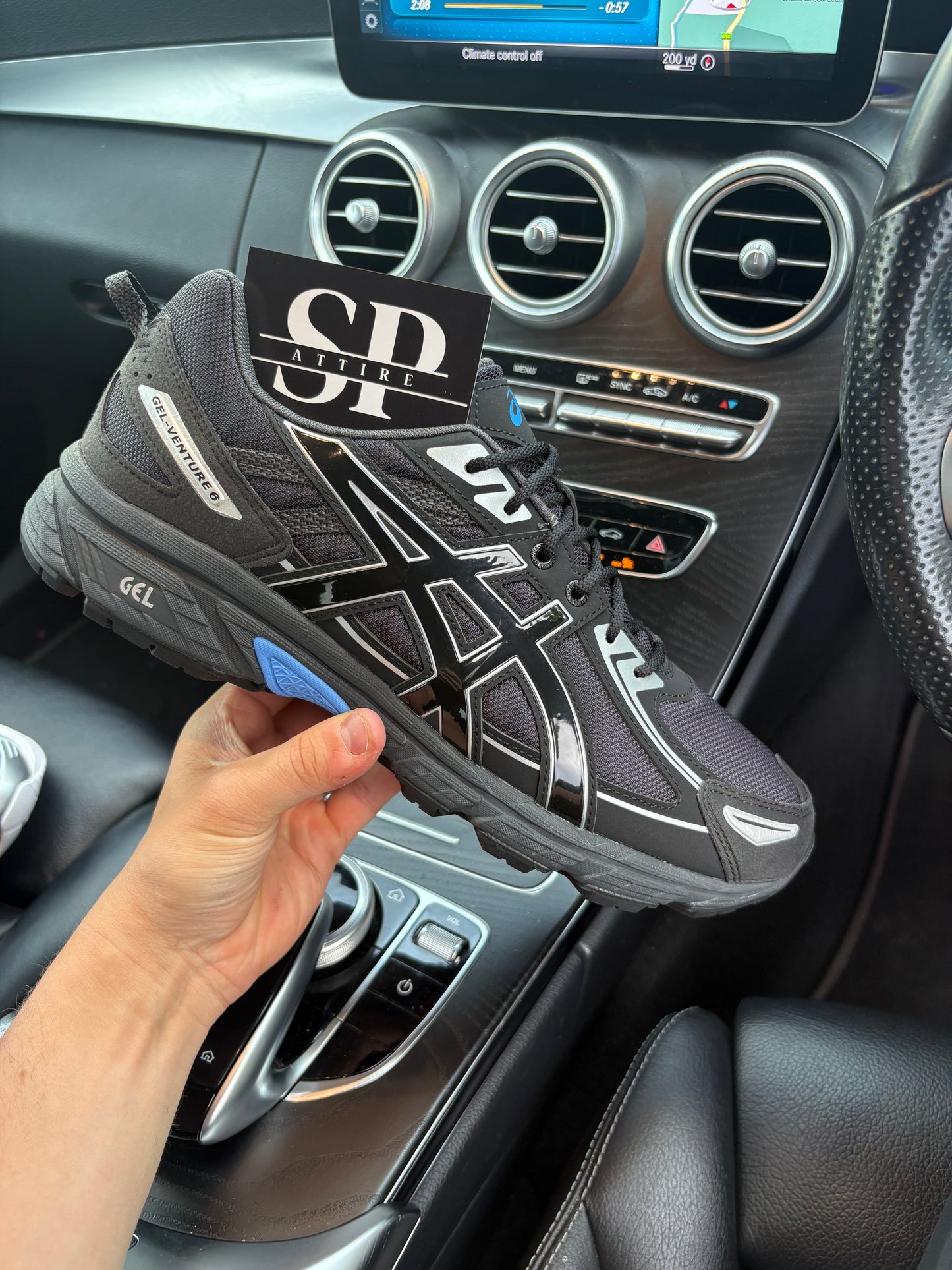 ASICS gel venture 6 black/blue coast